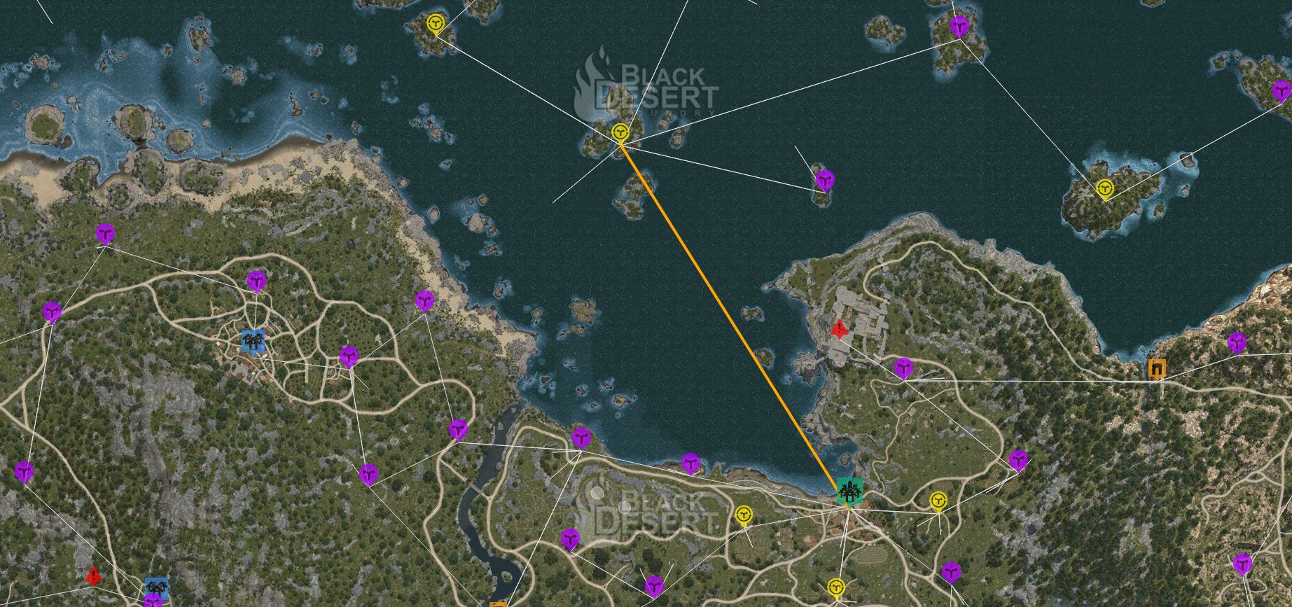BDO tuto pêche route commerciale