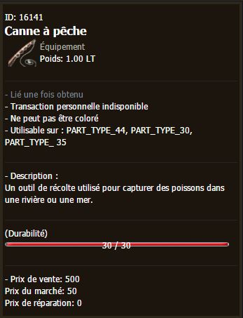 BDO canne à pêche