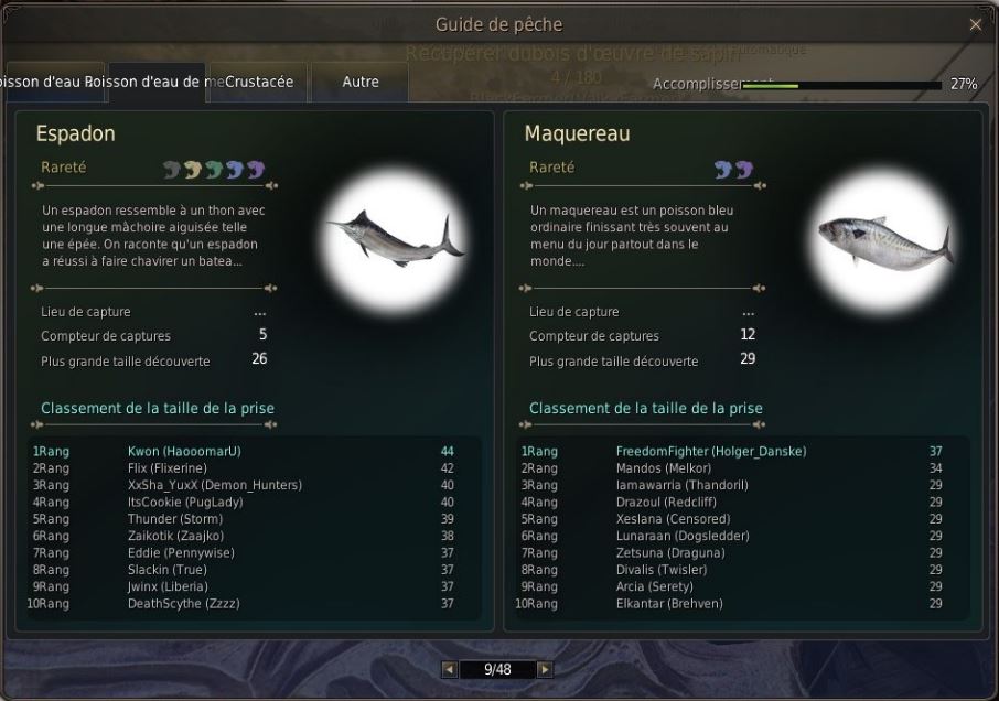 BDO Espadon et Maquereau